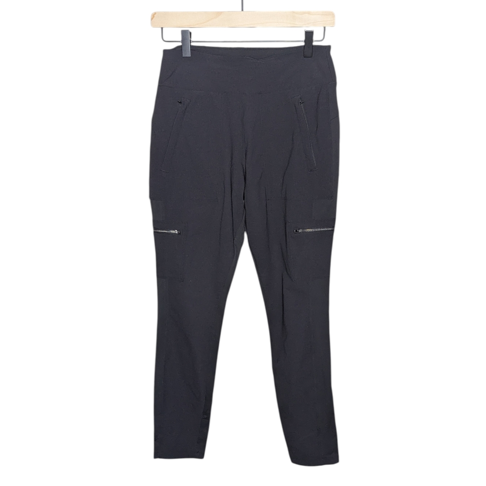 Athleta Headlands Hybrid Cargo Black Stretch Utility Outdoor Leggings Size 6
